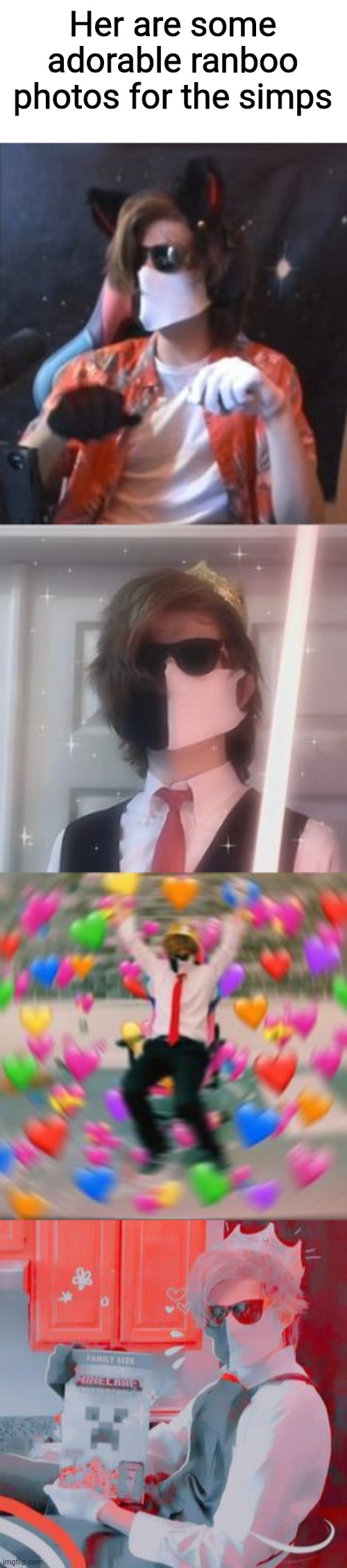 Her are some adorable ranboo photos for the simps | made w/ Imgflip meme maker