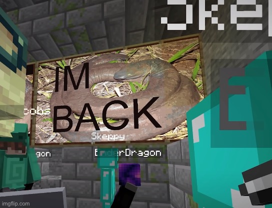 I'm back | image tagged in i'm back | made w/ Imgflip meme maker