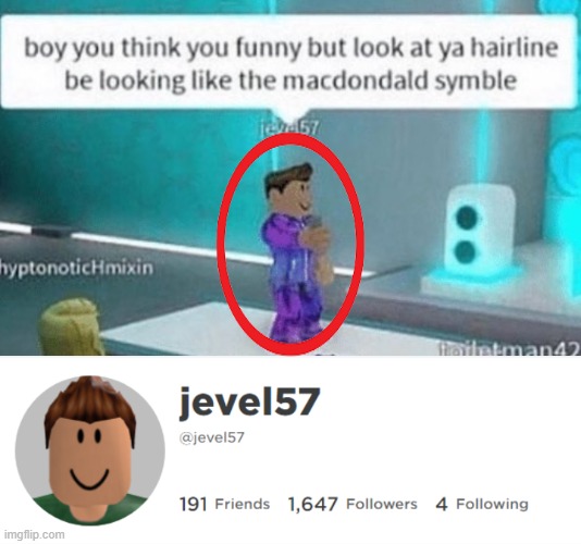 Found his profile | made w/ Imgflip meme maker