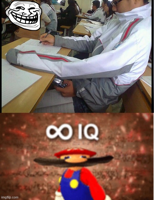 Cheating Level 100 | image tagged in infinite iq | made w/ Imgflip meme maker