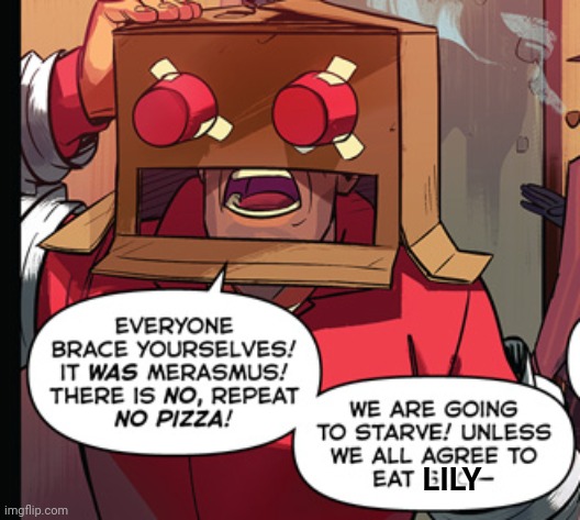 Soldier theres no pizza | LILY | image tagged in soldier theres no pizza | made w/ Imgflip meme maker