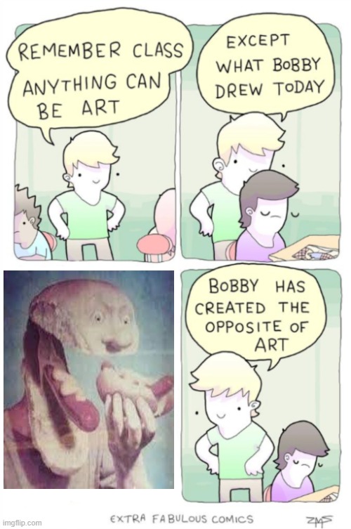 Except what bobby drew today | image tagged in except what bobby drew today,cursed image,eat,me | made w/ Imgflip meme maker