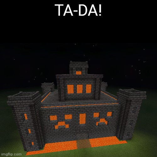 Made this | TA-DA! | image tagged in minecraft,castle,build | made w/ Imgflip meme maker
