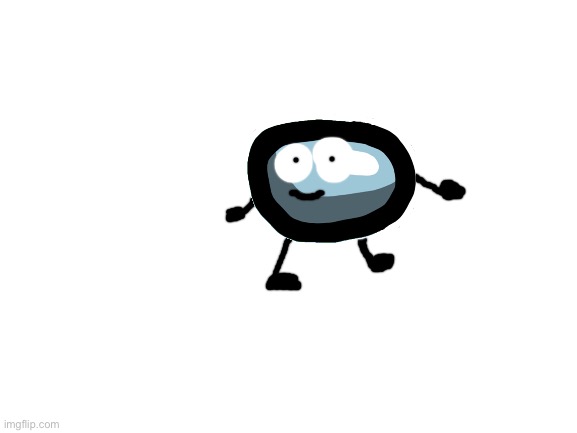 The among us crewmate visor from BFDI | image tagged in blank white template | made w/ Imgflip meme maker