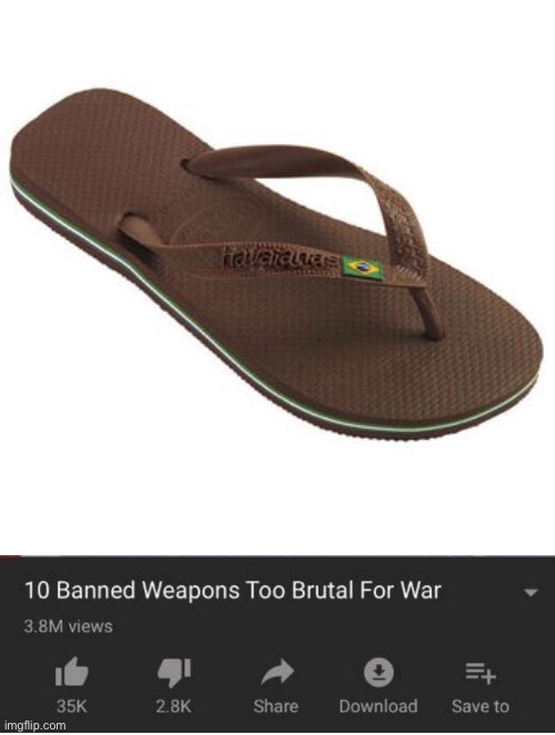 a | image tagged in top 10 weapons banned from war,memes,funny,moms slipper,a | made w/ Imgflip meme maker