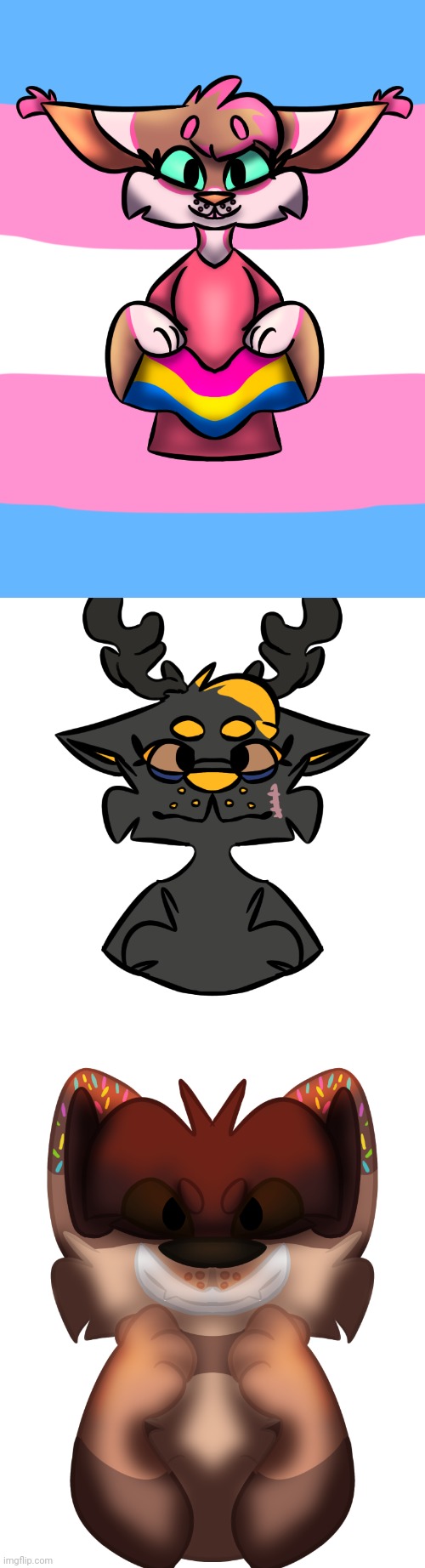 (Art dump) art for bun, azzy, and then my boy dakota | made w/ Imgflip meme maker