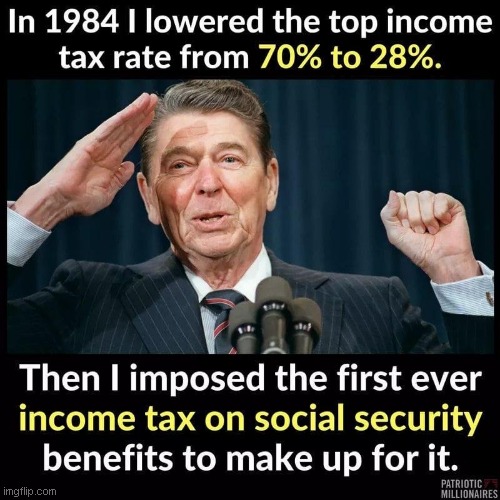 The Reagan years when greed above country became the norm | image tagged in reagan sucked | made w/ Imgflip meme maker