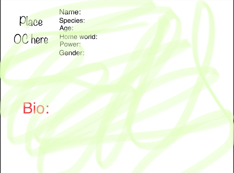 High Quality Oc ID Blank Meme Template