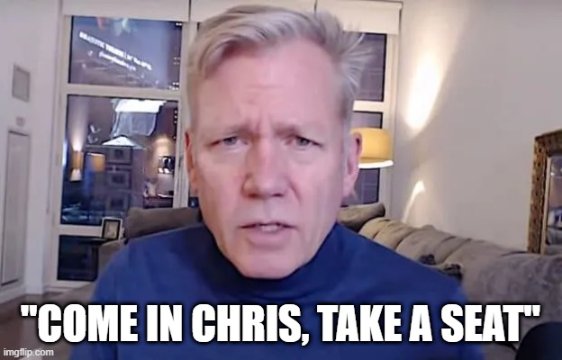 Take A Seat | "COME IN CHRIS, TAKE A SEAT" | image tagged in chris hansen | made w/ Imgflip meme maker