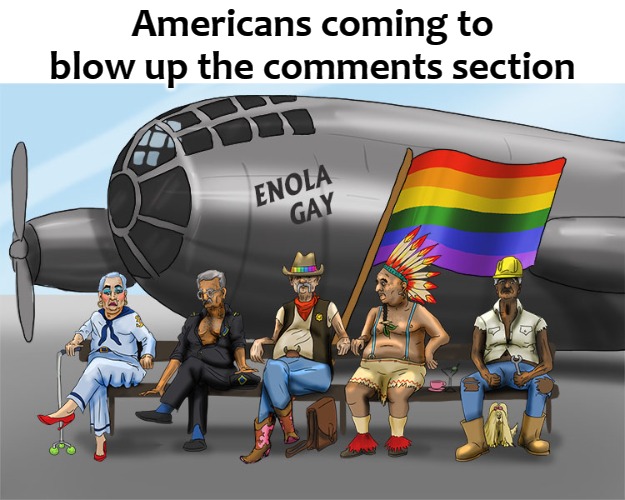  Americans coming to blow up the comments section | image tagged in merica | made w/ Imgflip meme maker