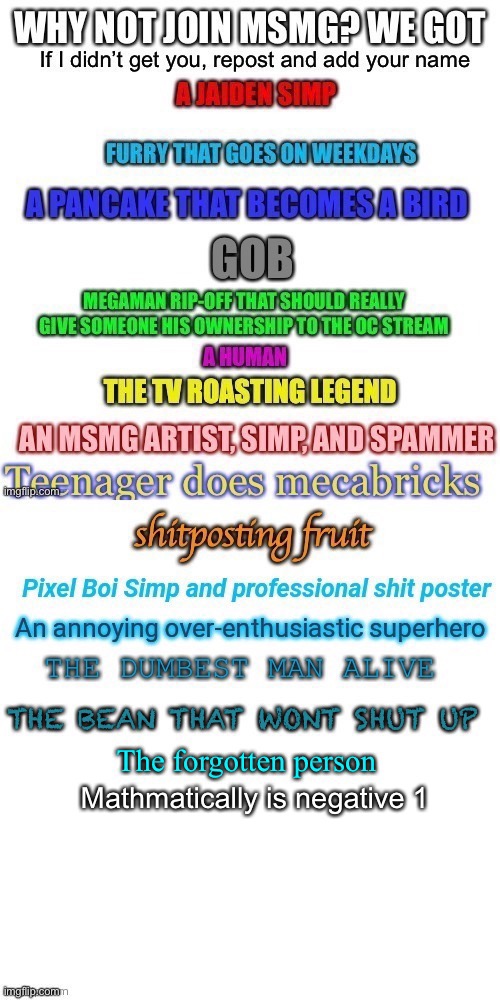 Mathmatically is negative 1 | made w/ Imgflip meme maker