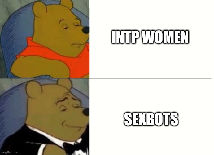 Fancy Winnie The Pooh Meme | INTP WOMEN; SEXBOTS | image tagged in fancy winnie the pooh meme | made w/ Imgflip meme maker