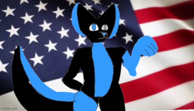 Really quick crap art for Fourth of July! | image tagged in furry | made w/ Imgflip meme maker
