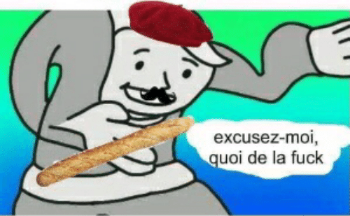 High Quality Excusez moi quoi de la fuck Blank Meme Template