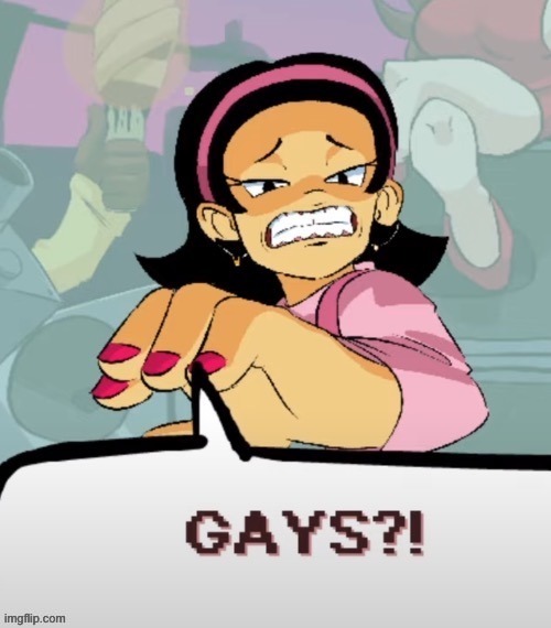 Nene is the first homophobic person to actually be afraid of gay people | made w/ Imgflip meme maker