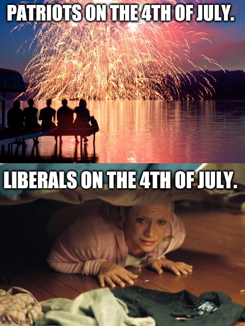 It's how we celebrate. You don't like it, tough shit. | PATRIOTS ON THE 4TH OF JULY. LIBERALS ON THE 4TH OF JULY. | image tagged in memes | made w/ Imgflip meme maker