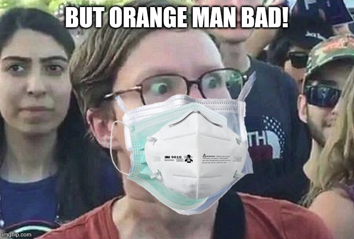 BUT ORANGE MAN BAD! | made w/ Imgflip meme maker