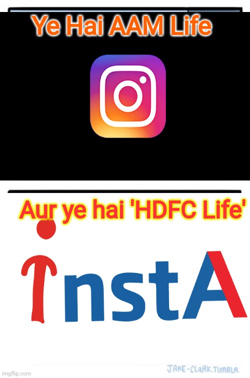 Two Buttons | Ye Hai AAM Life; Aur ye hai 'HDFC Life' | image tagged in memes,two buttons | made w/ Imgflip meme maker