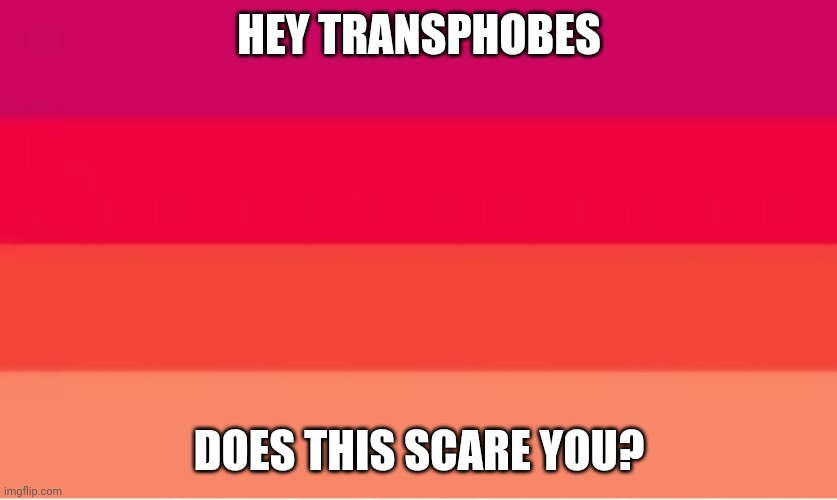 HEY TRANSPHOBES; DOES THIS SCARE YOU? | made w/ Imgflip meme maker