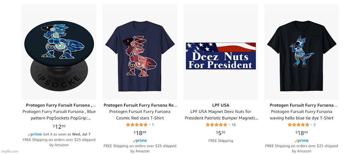 One of these things is not like the others | image tagged in hmmm,furry,amazon | made w/ Imgflip meme maker