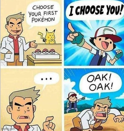 oak: the professor pokemon | made w/ Imgflip meme maker