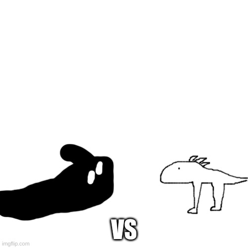 A lizard the size of Mount Everest vs A really big idiotic void slime | VS | made w/ Imgflip meme maker