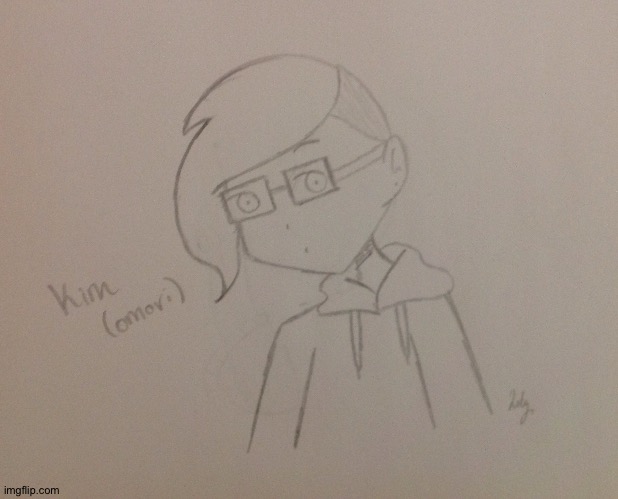 Drawing of Kim | made w/ Imgflip meme maker