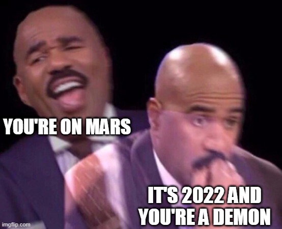 Note Doom takes place on Mars and in 2022 Imgflip