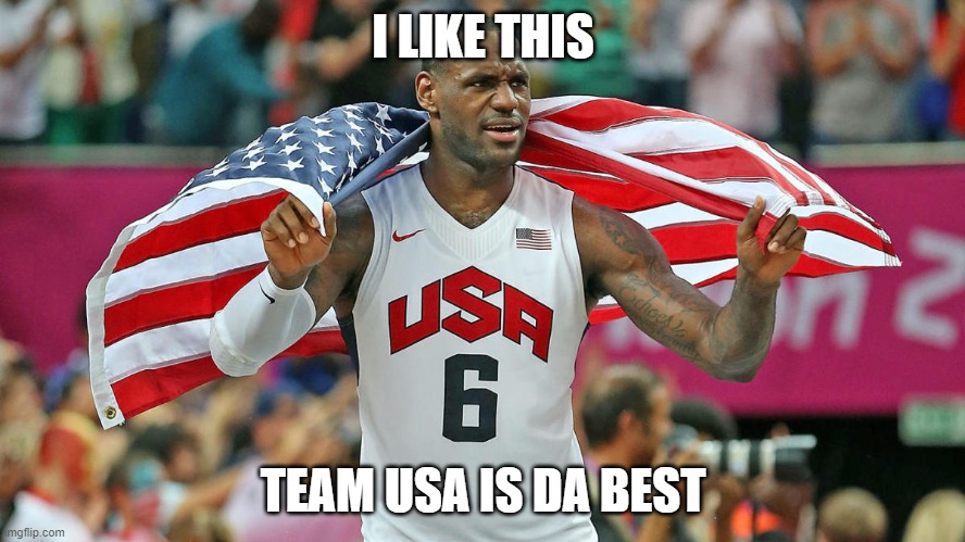 team usa is da best | I LIKE THIS; TEAM USA IS DA BEST | image tagged in olympics | made w/ Imgflip meme maker