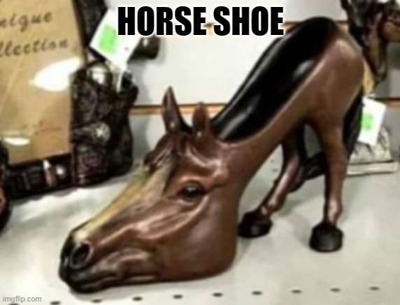 HORSE SHOE | made w/ Imgflip meme maker