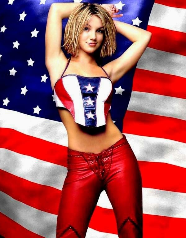 Britney Spears patriotic Blank Meme Template