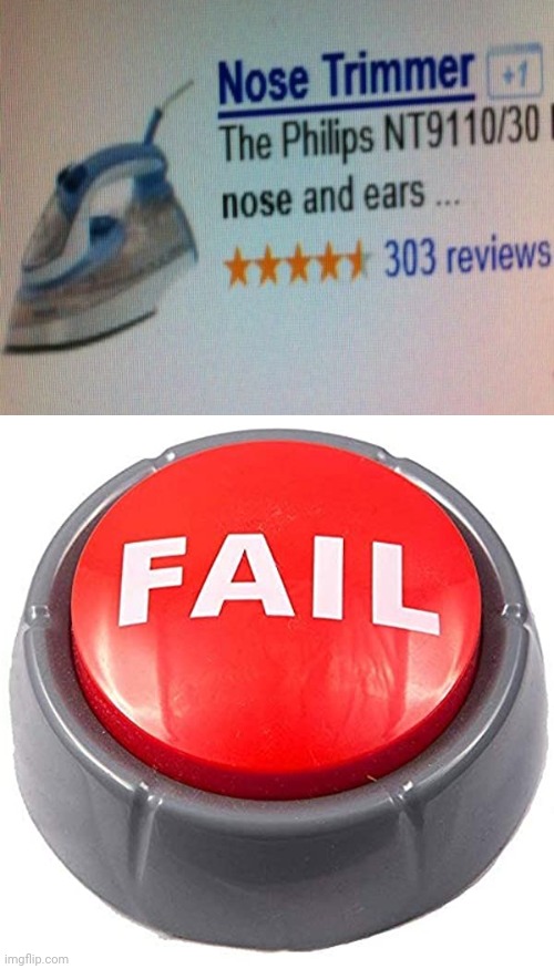 More like an iron | image tagged in fail red button,iron,you had one job,memes,funny,you had one job just the one | made w/ Imgflip meme maker