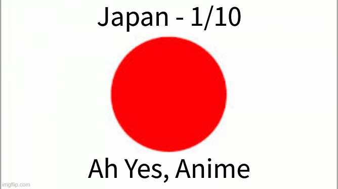 Rating EAS Alarms From How Scary They Are(JAPAN) | Japan - 1/10; Ah Yes, Anime | made w/ Imgflip meme maker