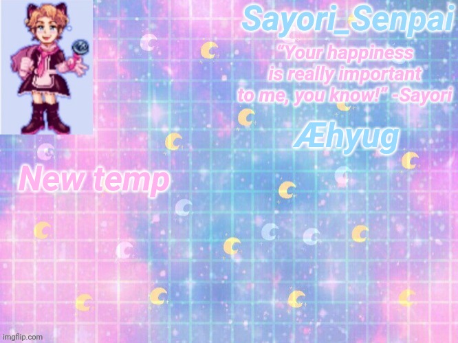 a | New temp; Æhyug | image tagged in a | made w/ Imgflip meme maker