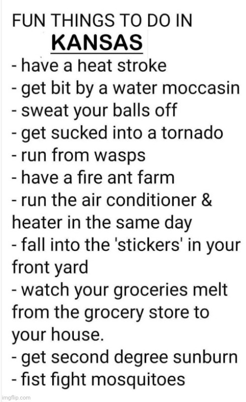 I hate kansas | made w/ Imgflip meme maker