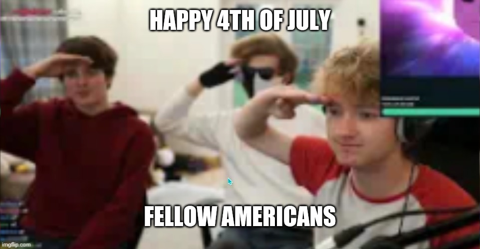 Unless you're not American :p lol | HAPPY 4TH OF JULY; FELLOW AMERICANS | image tagged in they do be saluting tho | made w/ Imgflip meme maker