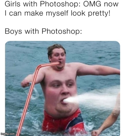 Boys vs Girl Photoshop | image tagged in photoshop,boys vs girls | made w/ Imgflip meme maker