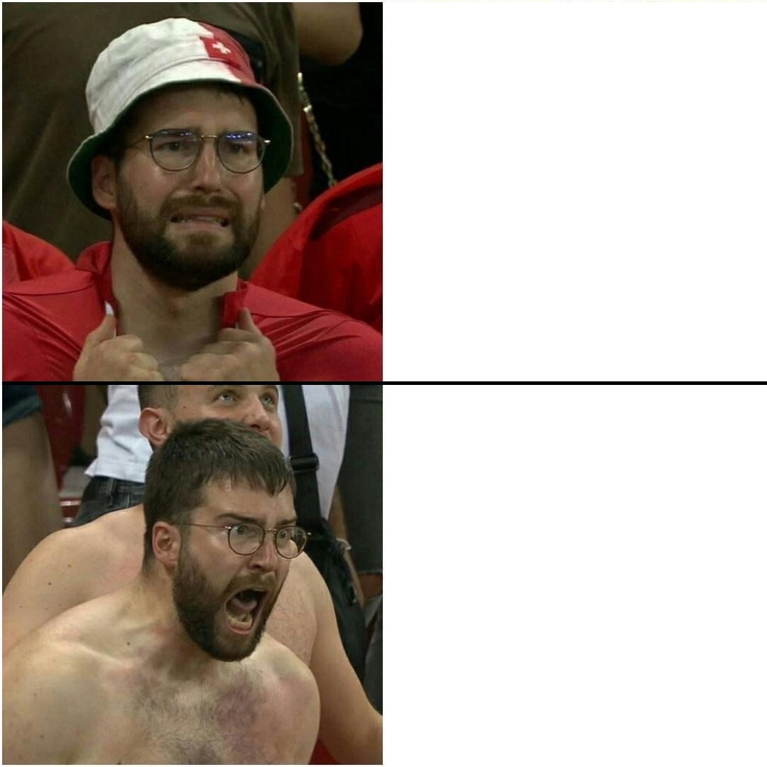 Swiss supporter Blank Meme Template