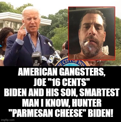 American Gangsters! | image tagged in stupid liberals,morons,idiots,joe biden,democrats | made w/ Imgflip meme maker
