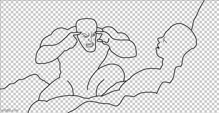 TRACING IS BAD! YOU CAN'T KEEP TRACING! THINK WHOLESOME! THINK! | made w/ Imgflip meme maker