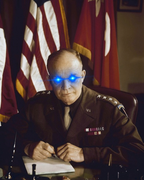 Based Dwight Eisenhower Blank Meme Template