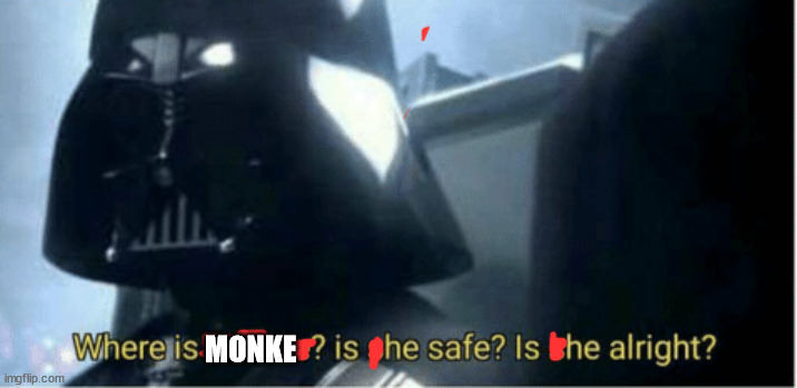 Where is padme | MONKE | image tagged in where is padme | made w/ Imgflip meme maker