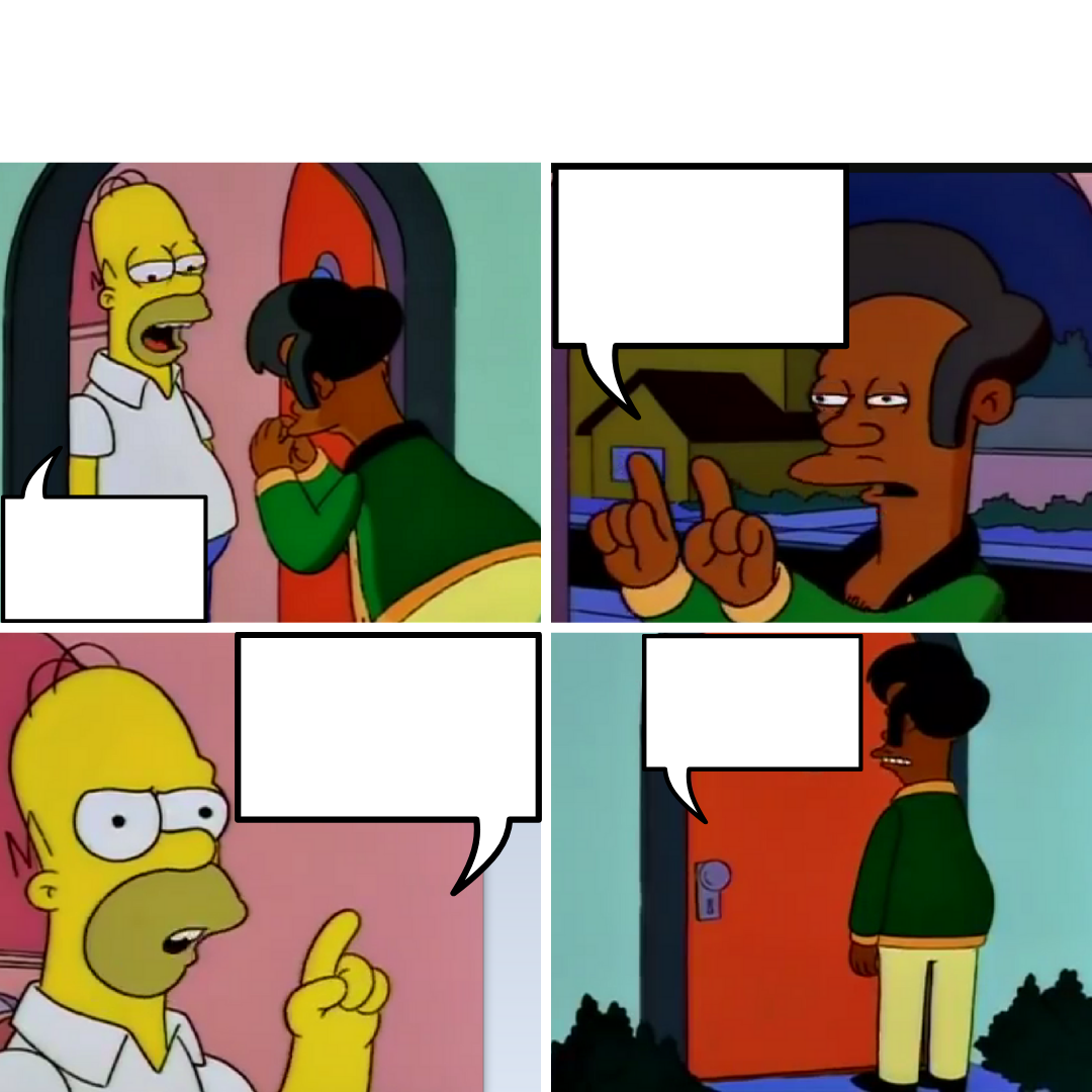 Homer Apu Blank Meme Template