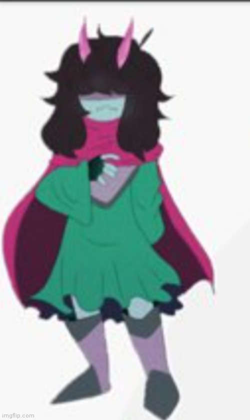 Ever wonder what Kris and Ralsei's child would look like? Well here you go. | made w/ Imgflip meme maker