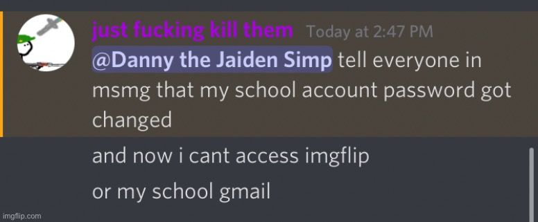 Plrent wanted me to tell ya something from my Discord | made w/ Imgflip meme maker