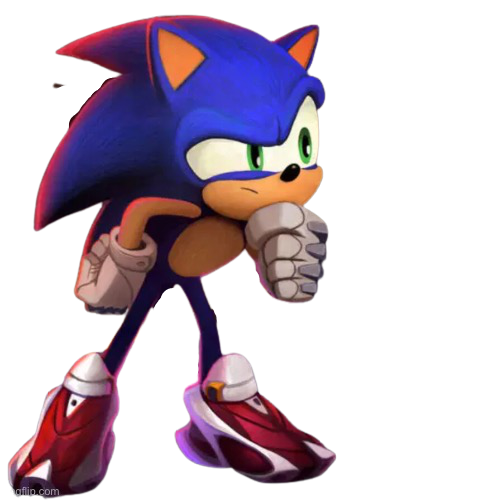 Dark Sonic (transparent) Blank Template - Imgflip