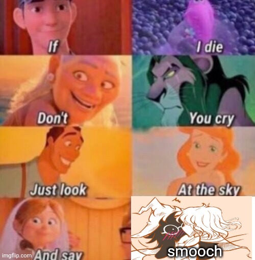 If I Die | smooch | image tagged in if i die | made w/ Imgflip meme maker