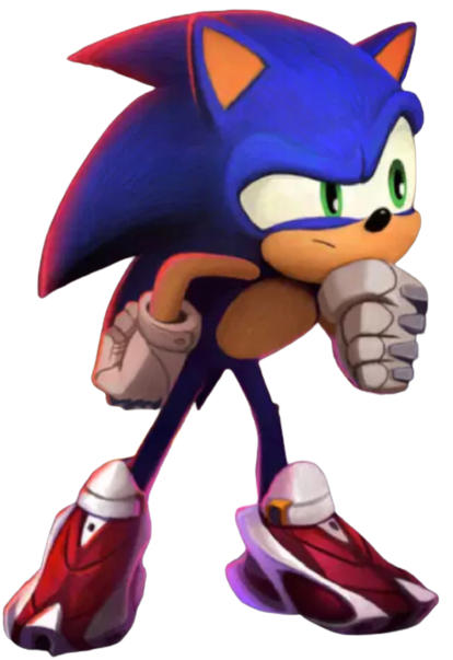 Sonic thinks (transparent) Blank Meme Template