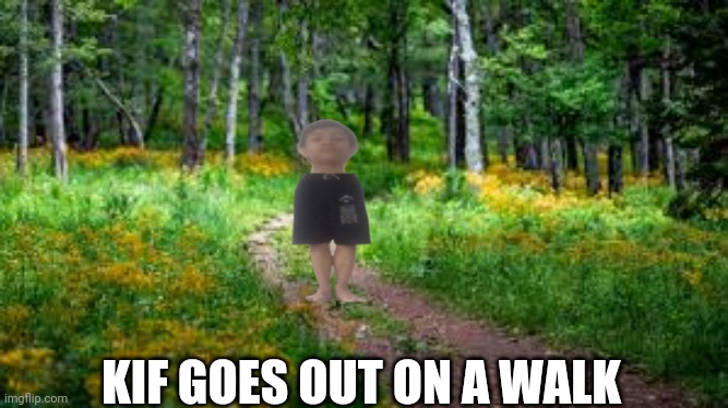 KIF GOES OUT ON A WALK | made w/ Imgflip meme maker
