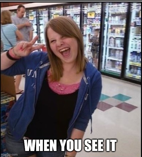 WHEN YOU SEE IT | image tagged in funny memes | made w/ Imgflip meme maker